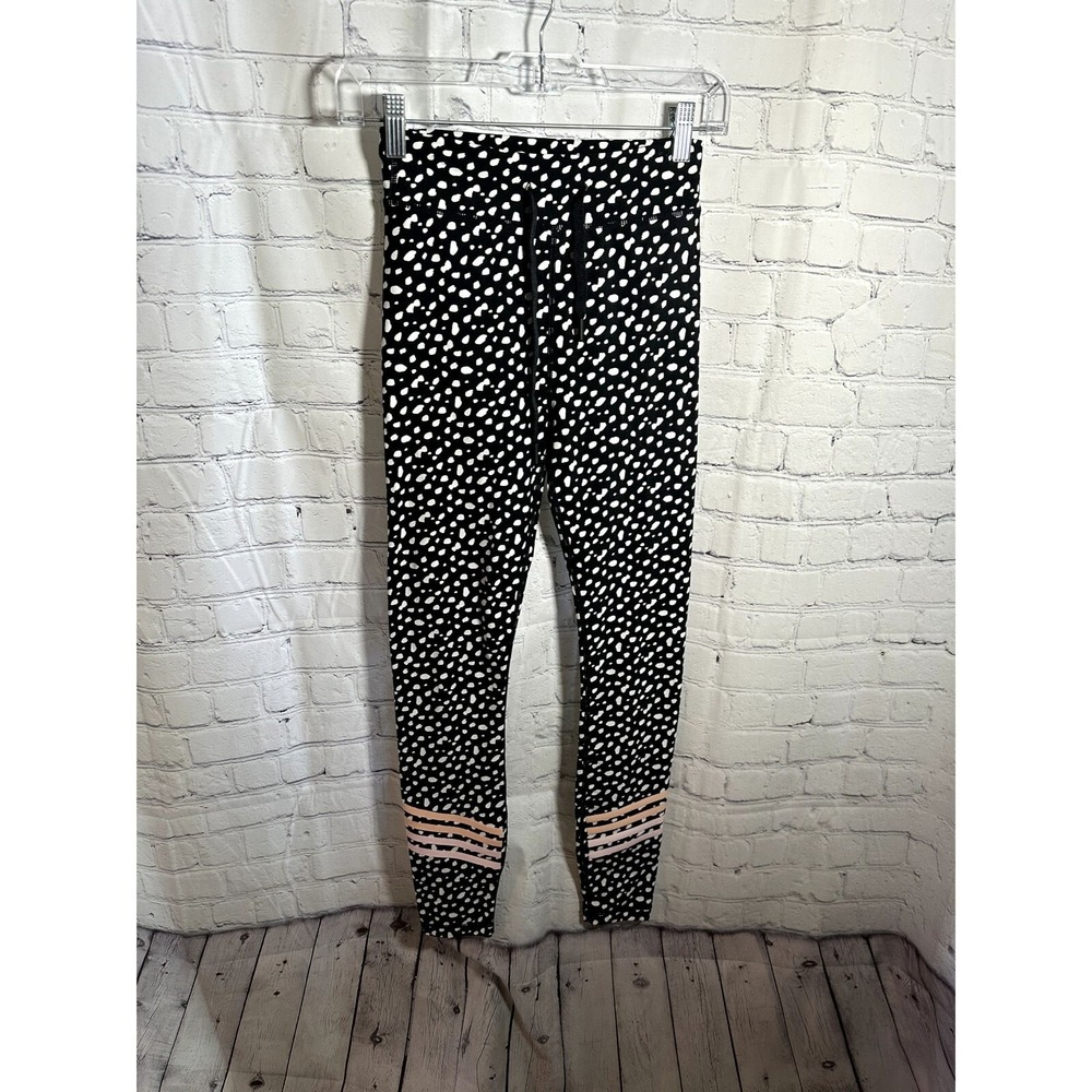 White Fox Active x Rah's Day Dalmatian Dot Print High Waisted Leggings Small
